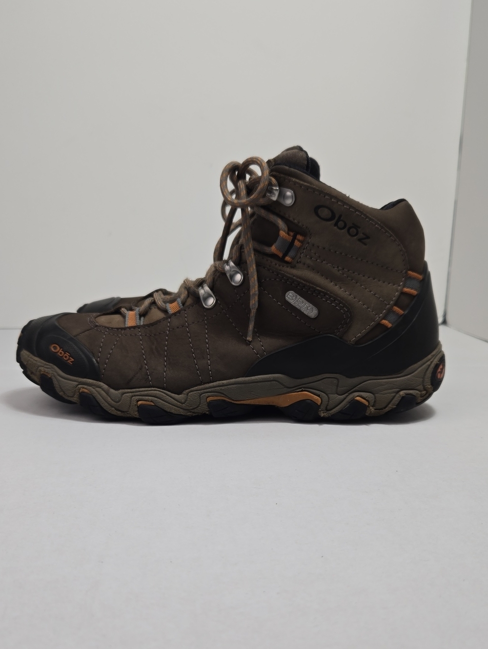 Oboz Men's Bridger Mid B -Dry Hiking Sz 10.5 Boots Outdoor Brown/ Black